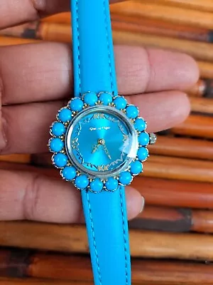 Beautiful Gem En Vogue Michael Valitutti NH Sterling Silver 925 Turquoise Watch  • $189.99