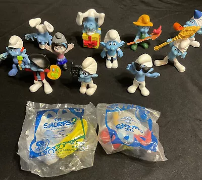 McDonalds  Smurfs Figurines Toy Figures Lot Of 13 2011 2013 Smurf • $14.65