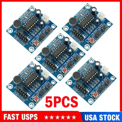 5PC ISD1820 Sound Voice Recording Playback Module With Mic Audio Microphone USA- • $15.58