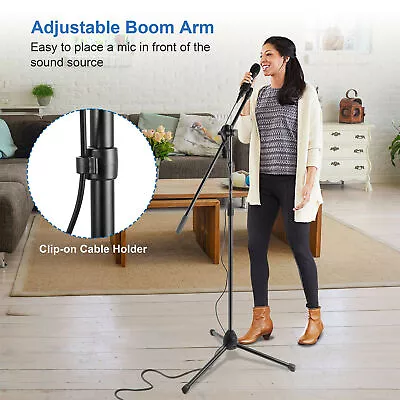 Tripod Microphone Stand With Adjustable Boom Arm • $19.98