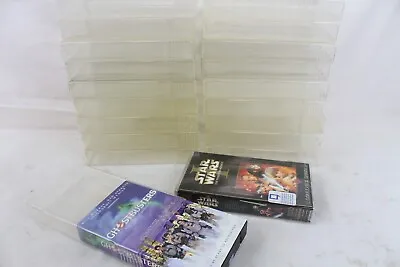 20 Video Tape VHS Plastic Squeeze Shake Protective Storage Slip Case Lot Vintage • $39.99