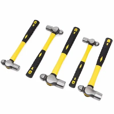 Stark USA Ball Pein Hammer 5pc Set 8 To 32 Oz Fiberglass For Metal Rivet Chisel • $44.95