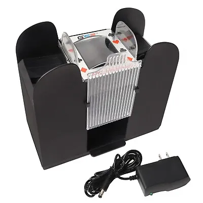 6-Deck Casino Automatic Card Shuffler AC/DC-Power&Battery-Operated For Blackjack • $29.98