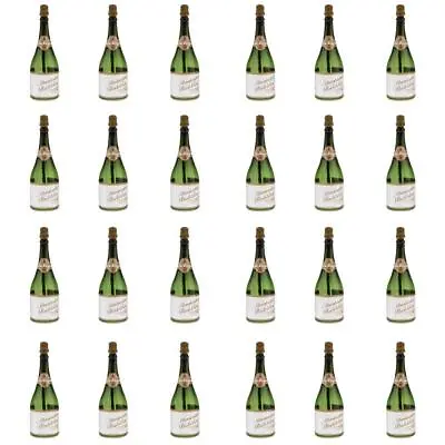 24Pcs Mini Champagne Bubbles Bottle Wedding Party Favors Reception New Years • £10.40