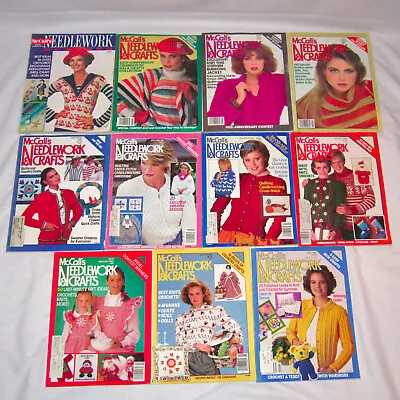 Lot Of 11 Vintage 1976 & 1980's McCall's Needlework & Crafts Magazines Knitting • $17.97