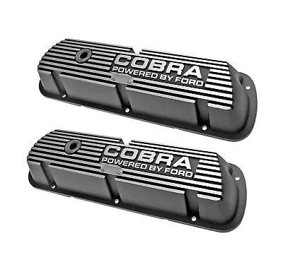 1965-95 Cobra Powered By Ford Aluminum Valve Covers Pair 260 289 302 347 351w • $289.95