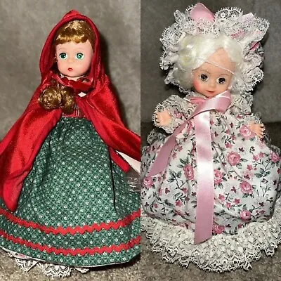 Madame Alexander Little Red Riding Hood & Grandma Topsy 8” Doll Complete NRFB • $60