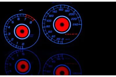 $82.59 • Buy Toyota Celica VII T23 Glow Gauges Dials Plasma Dials Kit Tacho Glow Dash Shift 
