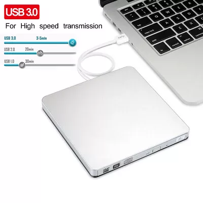 USB 3.0 External Slot DVD CD±RW Drive Burner Superdrive For MacBook Air Pro Mac • $30.12