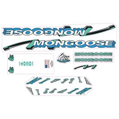 Mongoose - 1992 Villain - For Black Frame Decal Set - Old School Bmx • $88
