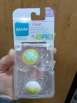 Mam Clear Pacifiers • $5