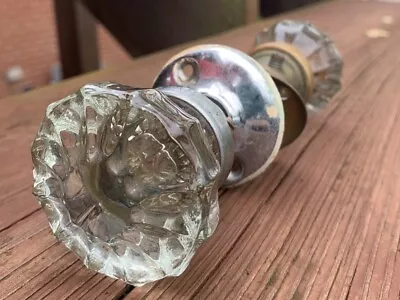 Vintage Glass Doorknobs Set • $21