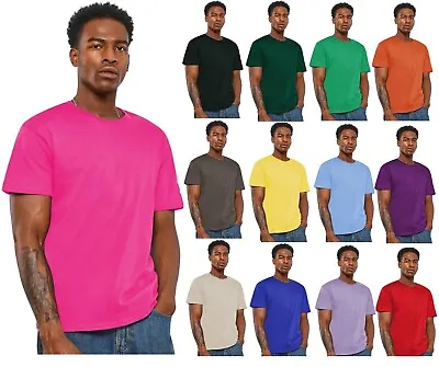 £4.99 • Buy Ringspun Mens Unisex Plain T Shirts Cotton Crew Neck T-shirts Regular Casual