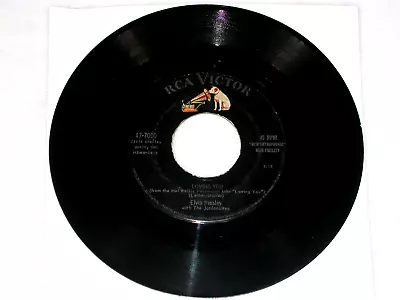 Vtg ELVIS PRESLEY TEDDY BEAR / Loving You 45 Rpm Record RCA Victor 47-7000 • $14.99