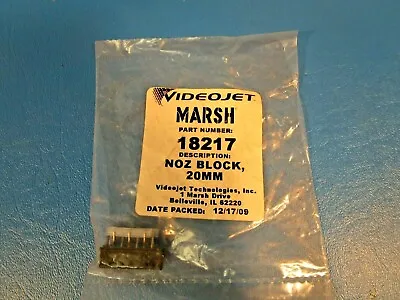 Marsh 18217 20mm Unicorn Nozzle Block (Videojet) • $99.99