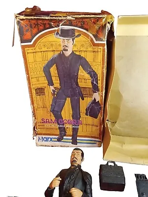 VINTAGE 1970s SAM COBRA FIGURE MARX-BEST OF THE WEST With A Lot Of Extras & Box • $215.60