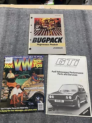 Red Hot VW Tech Tips Mag No.1 + Bugpack And GTI Catalogs • $19.26