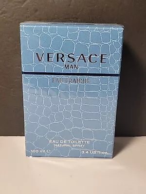 Versace Man Eau Fraiche By Versace For Men EDT Spray 3.4 Oz / 100 Ml New SEALED  • $45.99