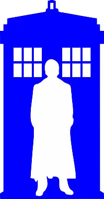 Doctor Who Tardis - Blue Vinyl Decal - Weeping Angel Time Lord The Doctor • $4.20