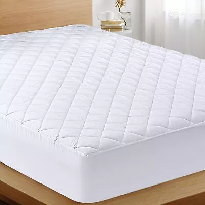 Utopia Bedding Quilted Fitted Mattress Pad (Queen) - Elastic Queen White  • $32.99