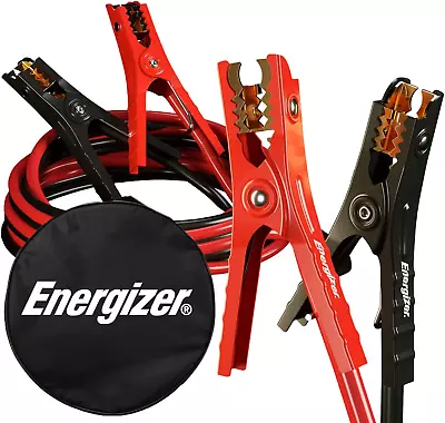 Energizer 2-Gauge 800A Jumper Battery Cables 16 Ft Booster Jump Start ENB-216✅ • $39.95