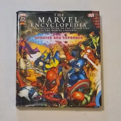 The Marvel Encyclopedia Updated And Expanded Hardcover Dust Cover Book 70 Years • £7.99