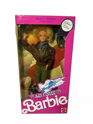 Vintage Mattel 1990 Air Force Pilot STARS 'N STRIPES Barbie Doll NRFB 3360 • $16.99