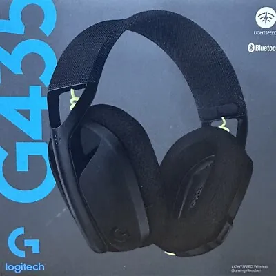 Logitech G435 LIGHTSPEED Wireless Gaming Headset (Black And Neon Yellow) • $139