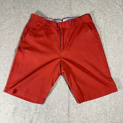 J. Crew Men's Size 34 Rivington Light Red Shorts Cotton 11 Inch Inseam • $6.99