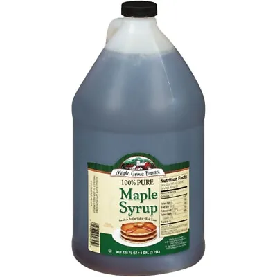 Maple Grove Farms 100% Pure Maple Syrup Grade A Amber Color 1 Gallon 4 Jugs • $454.55