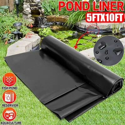 £11.36 • Buy 5FTX10FT Fish Pond Liners Strong Garden Pool HDPE Landscaping Reinforced 