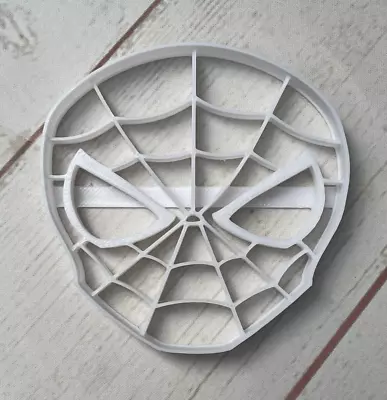 Spiderman Cookie Fondant Cutter Sugarcraft Cake Biscuit Icing 3D Printed White • £3.45