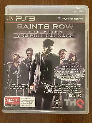 Saints Row: The Third The Full Package PS3 Game PlayStation 3 TRACKED LIKE NEW • $20