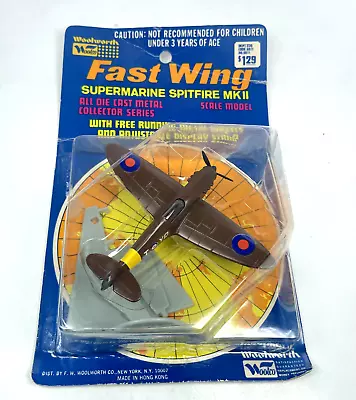 Vintage Woolworth Playart Fast Wing Supermarine Spitfire MKII Model Die Cast NEW • $49.95