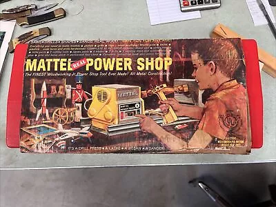 Mattel Power Shop - Four Tools In One: Drill Jigsaw Sander Lathe - 1964 • $50