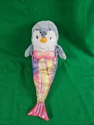 Aurora Cheerful Pompom Mermaid Penguin Unusual Plush Shimmery From Sea World • $17.99