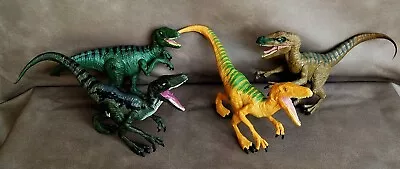 JURASSIC WORLD Park Velociraptors Dinosaur Toys Action Figure Hasbro Lot Of 4 • $25