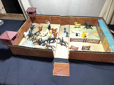 Vintage LOUIS MARX Fort Apache Carry-All Action Playset With Accessories 1968 • $139.99