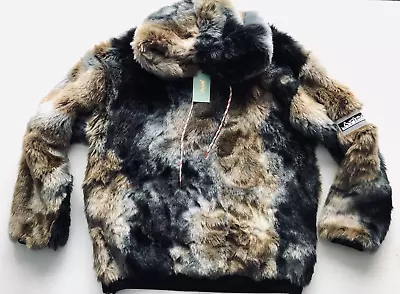 Aries Arise YETI HOODIE - RARE Sherpa Faux Fur Oversized HOODY • £345