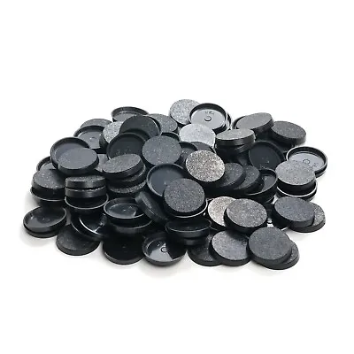 Pack Of 120 25 Mm Plastic Round Bases Miniature Wargames Table Gaming TEXTURED • $8.99