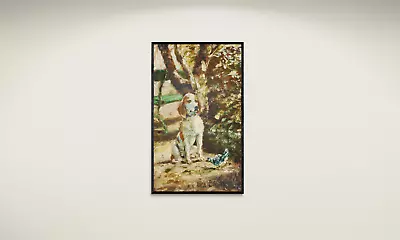 Vintage Prints Art Nouveau Print Dogs Pet Portrait Wall Art Canvas Paintings • $260.99