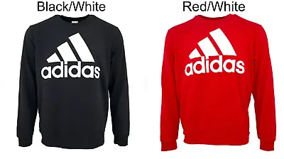 Adidas Men's Graphic Logo Long Sleeve Fleece Lined Sweatshirt Crewneck • $24.97