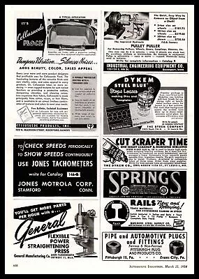 1954 Dykem Steel Blue & Hi-Spot Blue No. 107 Rebluing Cream Classified Print Ad • $9.95