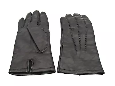 Thinsulate Insulation 40 Gram Unisex Solid Black Sheep Leather Gloves Size M • $22.97