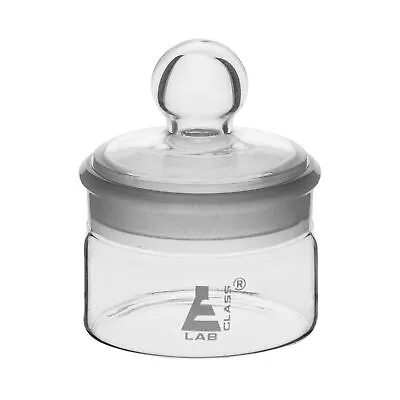 Weighing Bottle Low Form 50ml Capacity Borosilicate Glass - Eisco Labs • $28.99