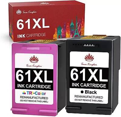 2 Pk 61XL 61 Ink Cartridge Set For HP Deskjet 1010 3510 3512 3516 3056A Printer • $28.39