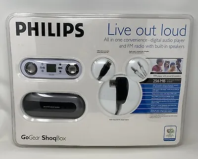 Philips GoGEAR ShoqBox PSS115 256MB MP3 Player New Sealed Factory Sealed Vintage • $89.97