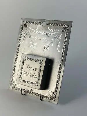 Vintage Frankfort Michigan Souvenir Match Holder Etched Aluminum Your Match • $19.95