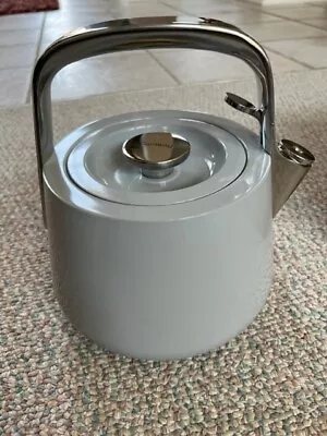 New In Box Caraway  2 Quart Tea Kettle Gray Color Stainless Steel • $122