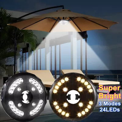 Outdoor Garden Patio Umbrella Lights Beach Pool Tents Lamp Super Bright Lamp AU • $34.69